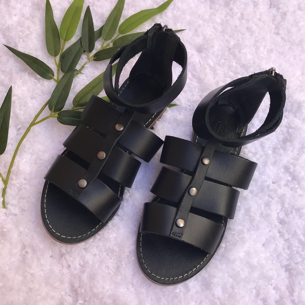 Madewell Black Gladiator Sandal Size 5.5